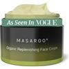 Masaroo Crema Viso Biologica Reintegrante: Crema Viso Antietà al Collagene con Vitamina A,Idratante Viso Naturale 100% per Donne e Uomini,Crema Giorno e Notte per Pelle Matura. Per Tutti i Tipi Di Pelle 50ml