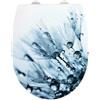 WENKO DIE BESSERE IDEE 24267100 Sereno con Sedile WC in Rilievo con abbassamento Automatico, Fissaggio igienico Fix-Clip, Multicolore