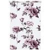 Gardinia Wohnidee Tenda a Rullo da Giorno con Rose, Fissaggio a Incastro, con Colla o Viti, Opaco, Parti di Montaggio Incluse, Bianco, 45 x 150 cm (LxH)