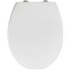 WENKO Sedile WC Delos Family bianco - Il sedile WC 2 in 1 per bambini e adulti antibatterico con chiusura ammortizzata automatica, Termoindurente, 37.5 x 44.5 cm, Bianco