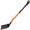 Mivos Pala Ergonomica da Giardino in Acciaio al Carbonio Temprato - Lunghezza 124 cm - Badile da Scavo per Costruzione e Giardinaggio - Pala da Sabbia Quadrata - Prodotto in UE