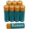 Kinon AA Batterie Ricaricabili Ni-Mh 1.2V 2400mAh (8 Pezzi) per Fotocamera Digitale Controller di Gioco Rasoio Elettrico Spazzolino Da Denti Torcia Elettrica