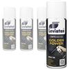 LEVIATAN GOLDEN POWER SET 4 Pezzi Spray Ad Aria Compressa da 400 ml | Pulitore Ad Aria Compressa | per: la Pulizia di Tastiera, Computer, Fotocamera, Telefono Cellulare