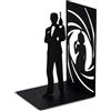 Balvi - Secret Agent fermalibri decorativo in metallo di colore nero. Design originale