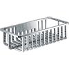 Gedy 241613, Cromato, G-Tiberio Doccia Rettangolare, Misure e Peso: 6,6X24X12 CM & 0,168 kg, Realizzato in ABS, Portaoggetti Bagno fissabile con Colla, Design R&S, 2 Anni di Garanzia