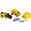 Theo Klein 2497 Volvo Power - Set da Cantiere I con autoribaltabile e Pala caricatrice I con Utensili da Costruttore ed elmetto I Giocattolo per Bambini dai 3 Anni