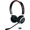 Jabra Evolve 65 SE Link380a MS Stereo - headset stereo senza cavo certificato per Microsoft Teams