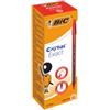 BIC Penna a sfera con cappuccio Cristal Exact - punta 0,7 mm - rosso - Bic - scatola 20 pezzi (unità vendita 1 pz.)