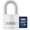 ABUS 562365-80TI/50KA8012 Candado Titalium arco Nano protect y llave de 6 pitones 50 mm llaves iguales