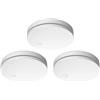 ELRO FS4610 | Set di 3 Rilevatori di Fumo | Rilevatore di Fumo più Sottile al Mondo | Batteria da 10 Anni | Conforme allo Standard Europeo EN14604 | Bianco | Set da 3
