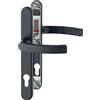 HOPPE Maniglia LIÈGE - su placca stretta 30 mm, 72 - 82, nero