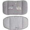 roba Cuscino Riduttore per Sedia e Seggiolone Jumbo twins - Set 2 Pezzi - Morbido - Imbottito - Microfibra - Resistente - Motivo con Elefantini - Grigio