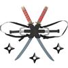 Udekit Ninja Armi Zaino Kit,Bambini Anime Katana Cosplay Travestimento Halloween Carnevale Festa a Tema Accessori