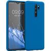 kwmobile Custodia Compatibile con Xiaomi Redmi Note 8 Pro Cover - Back Case per Smartphone in Silicone TPU - Protezione Gommata - blue reef