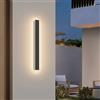 K-Bright 20W Lampada da Parete Esterno Bianco Caldo 3000K IP65 Applique da Parete Esterno 60CM, Moderno Applique da Parete Interno per Soggiorno Balcone Giardino Veranda Via Garage