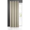 Eurofirany Rita Tenda Liscia Semplice Monocolore - 8 Occhielli Moderni, Camera da Letto, Soggiorno, Salone, cameretta dei Bambini, 1 Pezzo, Poliestere, Cappuccino, 140 x 250 cm