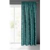 Eurofirany Adria - Tenda in velluto con fettuccia arricciata, effetto velluto, 1 pezzo, motivo geometrico, moderna, classica, per soggiorno, camera da letto, Ba
