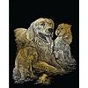 Pracht Creatives Hobby Royal & Langnickel Immagine da Grattare Golden Retriever, Oro, Immagini da Grattare per Bambini e Adulti, con Penna e Sagoma da Grattare