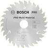 Bosch 1x Lama per sega circolare PRO Multi Material cordless | per Alluminio, Materiali plastici, Ø 85 mm, Professional Accessorio Seghe circolari a batteria portatili