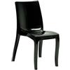 Grandsoleil Sedia Solid Cristal Ultralucido Nero