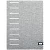 Niji P/Blocco C/Anelli Tessuto Grigio Chiaro