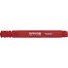OFFICER PRODUCTS OFFICE PRODUCTS - Pennarello indelebile rotondo, tratto: 1-3 mm Colore: rosso