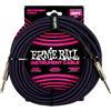 Ernie Ball Cavo per strumenti intrecciato dritto/dritto 7,6 m - viola/nero