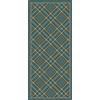 Vilber Wales, tappeto verde 02 (52 x 120 x 0,2 cm), PVC poliestere, antiscivolo, lavabile, resistente al calore, con possibilità di tovagliette e runner da tavolo in set