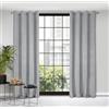 Eurofirany ELIZA Tenda Strutturale in Velluto con Occhielli - 1 Pz. Tenda Termica Isolante in Velluto, Opaca, Oscurante, Per cameretta, Soggiorno, 140x250 cm, Argento