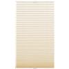 GARDINIA Tenda da giorno plissettata Concept, Rullo a scomparsa, Incl. materiale di montaggio, Tenda plissettata EASYFIX con due binari di scorrimento, Beige, 50 x 130 cm (P x A)