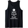 Basketball Lover Designs for Mens, Women Stai calmo e gioca a pallacanestro Canotta