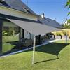 Sunnylaxx 2,5x3,5m Grigio Tenda a Vela Rettangolare, Impermeabile Vele Parasole Protezione UV 95% per Esterno, Giardino e Terrazza, Piscina