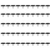 MangWany Set di 50 clip per rivestimento della portiera dell'auto, barra laterale esterna, paraurti per F-i-a-t Ducato NOV30 856543 71728806