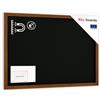 ALLboards Lavagna Nera da Gesso MAGNETICA con Cornice in Legno 100x80cm, Scrivibile con Gessetti e Pennarelli a Gesso, Per Bar, Ristoranti, Menu