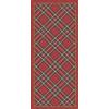 Vilber Wales, tappeto rosso 04 (52 x 120 x 0,2 cm), PVC poliestere, antiscivolo, lavabile, resistente al calore, con possibilità di tovagliette singole e runner da tavolo in set