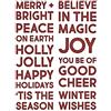 Sizzix Set di Fustelle Thinlits 9PK Bold Text Christmas di Tim Holtz | 666062 | Capitolo 4 2022 Wafer, Plastica Carta, Grey, One Size