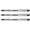 UNI-BALL Vision Elite UB200 - Set di 3 rulli a inchiostro liquido, punta media, 0,8 mm, colore: nero