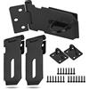 Tusenpy 3 Pezzi Lucchetto Porta con Vite,3 Pollici Lucchetto Hasp Acciaio Inox,Chiavistello Porta per Giardino Garage Cassetto Armadietto Sala Attrezzi (Piccola Taglia)