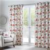 Fusion - Dacey - Coppia di tende con occhielli, 100% cotone, 168 x 229 cm, colore: rosso