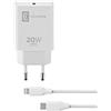 cellularline USB-C Charger Kit 20W - USB-C to Lightning - iPhone 8 or Later