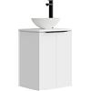 Baikal Mini, Legno Ceramica Melamina 16 Metallo, Bianco, Dos Puertas