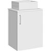 Baikal Mini, Legno Ceramica Melamina 16 Metallo, Bianco, Una Puerta TG