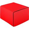 EVERGREENWEB MATERASSI & BEDS EVERGREENWEB - Pouf Letto con Rivestimento Rosso Sfoderabile trasformabile in Confortevole Materasso Singolo 80x190 WATERFOAM Alto 15 cm Pieghevole 3 Pezzi Multiuso Puff Futon Salvaspazio per Ospiti