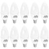 JANDEI - 10 x Lampadine LED E14 C37 da 7 W, Equivalente a 60 W, 330° di Apertura, Bianco Caldo 3000K. Perfetto per Soggiorni, Camere da letto, Corridoi, Uffici, Case, Cucine. Risparmio energetico