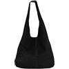 AMBRA Moda AmbraModa WLX88 - Borsa a tracolla da donna in pelle scamosciata, Nero