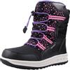 Geox J Roby Girl B Abx A, Stivali Bambine e ragazze, Nero/Rosa (Black/Fuchsia), 25 EU