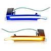 Asasytal Parte di Ricambio per Indicatori di Direzione Dinamici Una Coppia di Luci a LED a Specchio Per Au-di A4 S4 B8 8K A5 S5 B8 8K A6 S6 4F C6 A8 S8 D3 Q3 SQ3 A3 8P, Blu e Giallo, 2 Pezzi