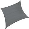 aTe Casa Vela Ombreggiante Quadrata 3,6x3,6 m - Grigio