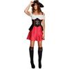 SMIFFYS Costume Fever da Donna Pirata, con Abito, Sottogonna, Cappello e Copristivali Halloween
