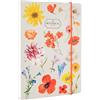 Kokonote: Quaderno Puntinato Botanical Flowers | Quaderno A5 con rilegatura a mano, copertina rigida e chiusura elastica, carta d'avorio 90g/m², ideale come bullet journal o quaderno appunti